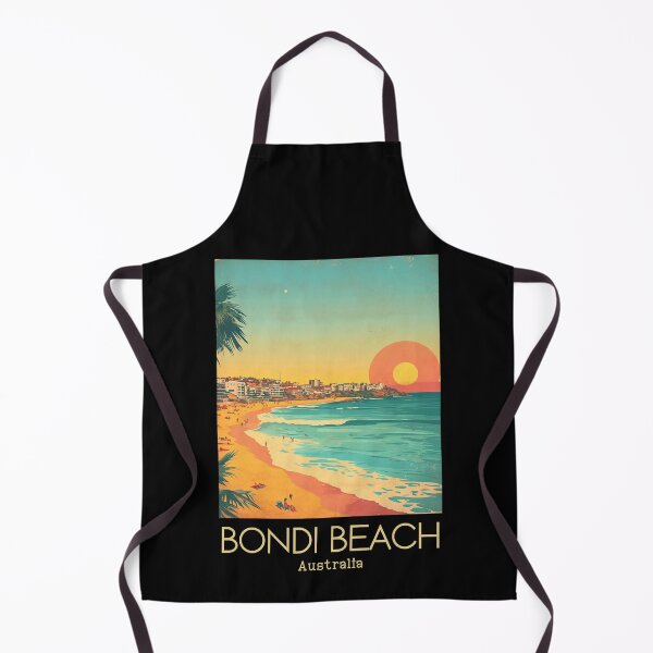 Item preview, A Vintage Illustration of Bondi Beach - Australia  designed and sold by GoodOldVintage.