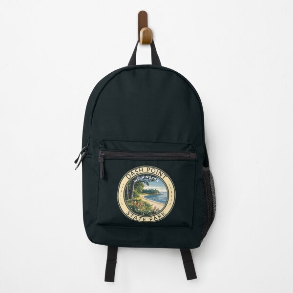 Item preview, Dash Point State Park Washington Travel Art Badge designed and sold by KrisSidDesigns.