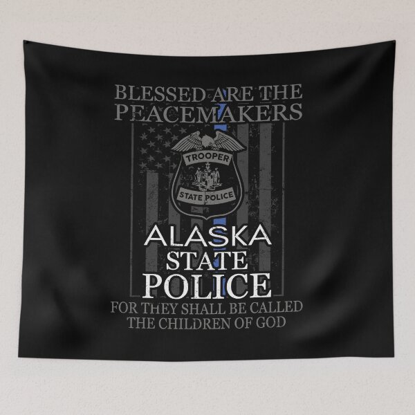 Artikelvorschau, Alaska State Trooper T Shirt Polizeiunterstützung entworfen und verkauft von shoppzee.