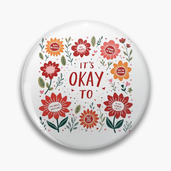 Item preview, It's Okay To - Boho Wildflowers, Positive Affirmations designed and sold by HEI DesignPartners.
