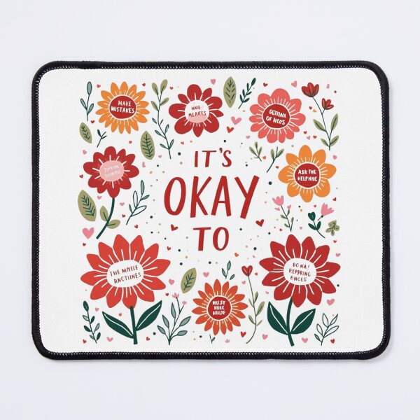 Item preview, It's Okay To - Boho Wildflowers, Positive Affirmations designed and sold by HEI DesignPartners.