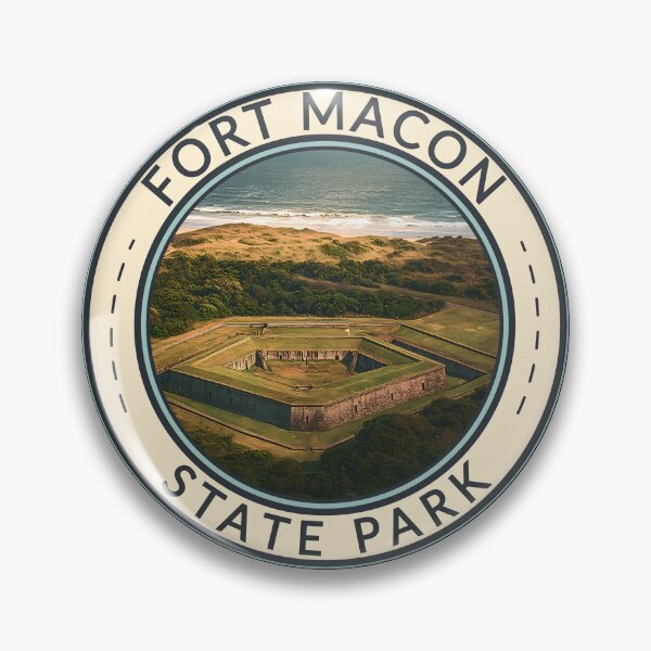 Item preview, Fort Macon State Park North Carolina Travel Art Badge designed and sold by KrisSidDesigns.