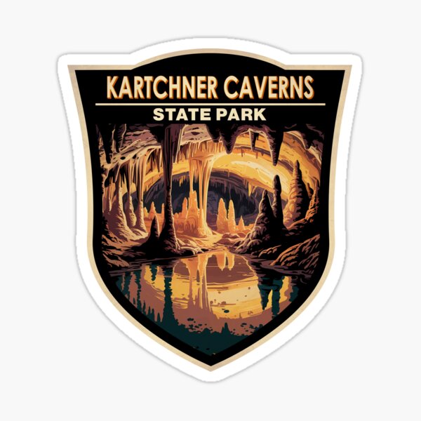 Item preview, Kartchner Caverns State Park Arizona Travel Art Badge designed and sold by KrisSidDesigns.