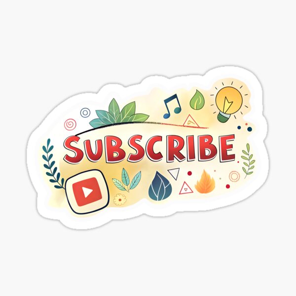 Vista previa del artículo con la obra «¡Suscríbete! Icono para blogger», diseñado y vendido por AhArtMe.