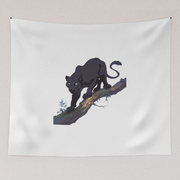 Item preview, Cute happy friend cat black panther designed and sold by PatternFly.