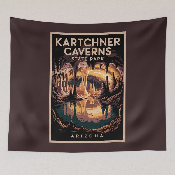 Item preview, Kartchner Caverns State Park Arizona Travel Art Vintage designed and sold by KrisSidDesigns.
