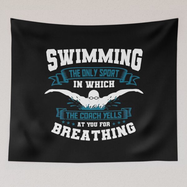 Item preview, Swimming The Only Sport In Which The Coach Yells, Swim Coaches, Swim Instructors, Swimming Teacher, Swimming Instructors designed and sold by DoodleUrban.
