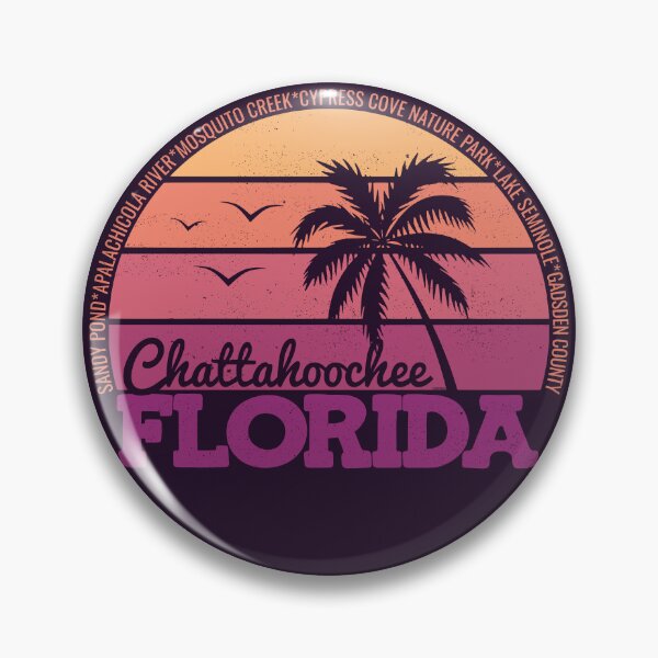 Item preview, Chattahoochee Florida Retro Sunset Local Pride Logo designed and sold by CRHPOD20.