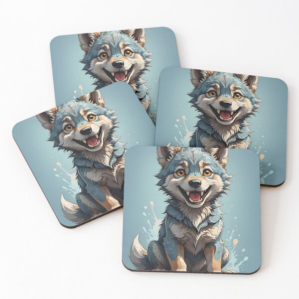 Item preview, Cartoon Wolf Pup designed and sold by Random Designs.