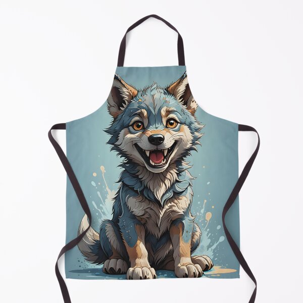 Item preview, Cartoon Wolf Pup designed and sold by Random Designs.