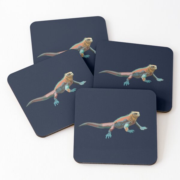 Item preview, M is for Marine Iguana,Marine Iguana – Unique Galápagos Reptile Wildlife Art designed and sold by PrettylittlepastelUk.