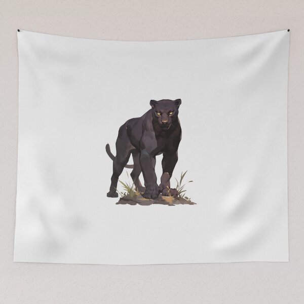 Item preview, Cute happy friend cat black panther designed and sold by PatternFly.