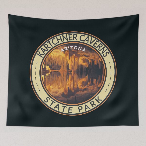 Item preview, Kartchner Caverns State Park Arizona Illustration Travel Art Badge designed and sold by KrisSidDesigns.