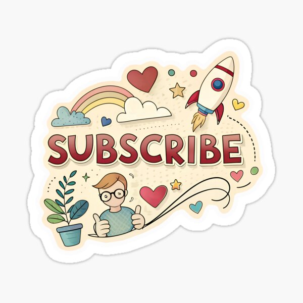 Vista previa del artículo con la obra «Suscribirse - Icono para blogger», diseñado y vendido por AhArtMe.