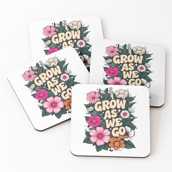 Item preview, Grow As We Go Shirt, Inspirational Flower Graphic Tee, Botanical Quote TShirt designed and sold by fenrirwulf68.
