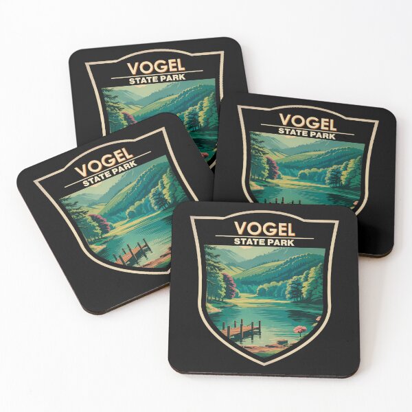 Item preview, Vogel State Park Georgia Illustration Travel Art Badge designed and sold by KrisSidDesigns.