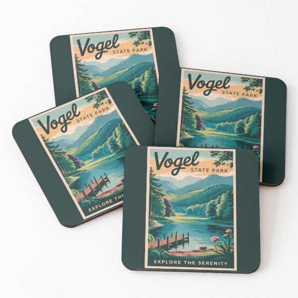 Item preview, Vogel State Park Georgia Travel Art Vintage designed and sold by KrisSidDesigns.