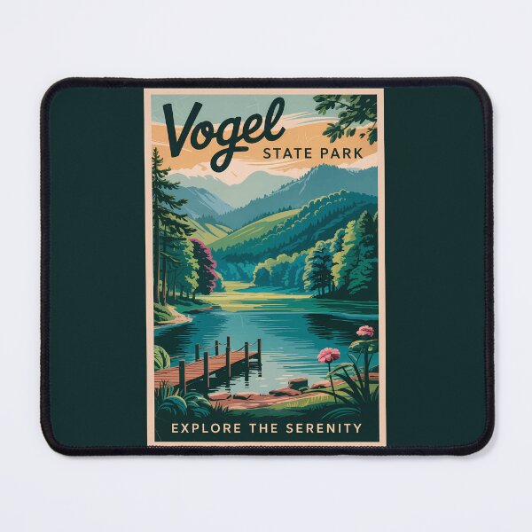 Item preview, Vogel State Park Georgia Travel Art Vintage designed and sold by KrisSidDesigns.