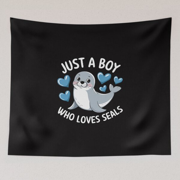 Item preview, Just a boy who loves seals designed and sold by jkrphoto.