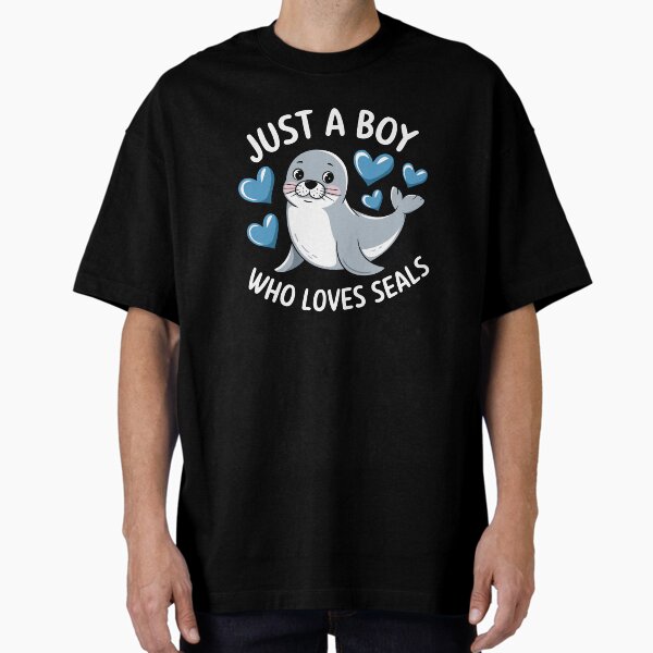 Item preview, Just a boy who loves seals designed and sold by jkrphoto.