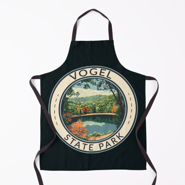 Item preview, Vogel State Park Georgia Illustration Travel Art Badge designed and sold by KrisSidDesigns.