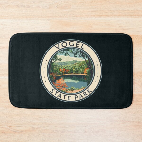 Item preview, Vogel State Park Georgia Illustration Travel Art Badge designed and sold by KrisSidDesigns.