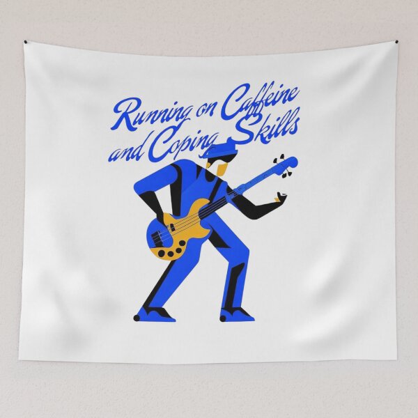 Item preview, Running on Caffeine and Coping Skills designed and sold by Smileyt-shirt.