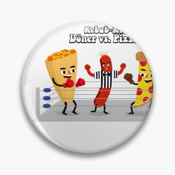Item preview, Kebab-Krieg: Döner vs. Pizzeria – The Ultimate Food Fight Tee designed and sold by AnnDesignStudio.