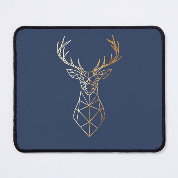 Item preview, Elegant Gold Line Art Stag – Modern Geometric Deer Design designed and sold by chana-mke.