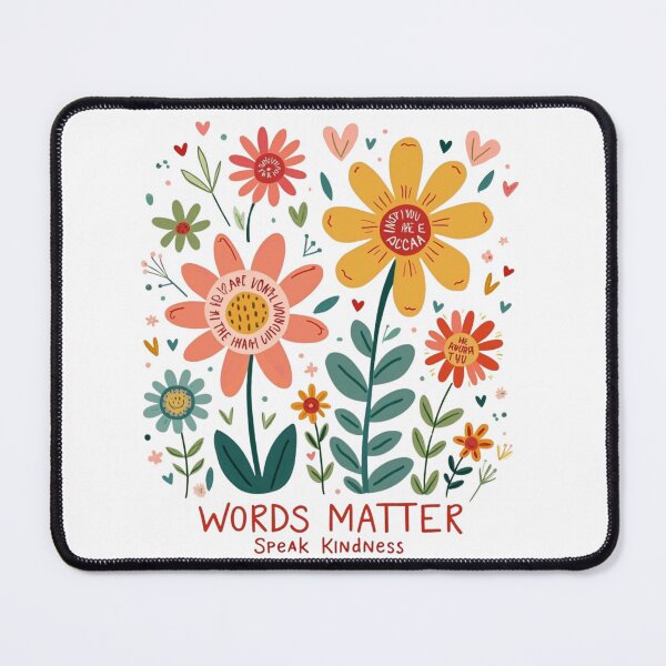 Item preview, Words Matter Speak Kindness - Motivational Sayings, Kindness Quotes designed and sold by HEI DesignPartners.