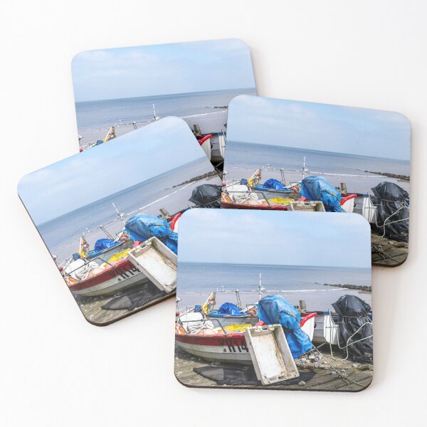 Item preview, Fishing boats on Sheringham beach, low tide designed and sold by yackers1.