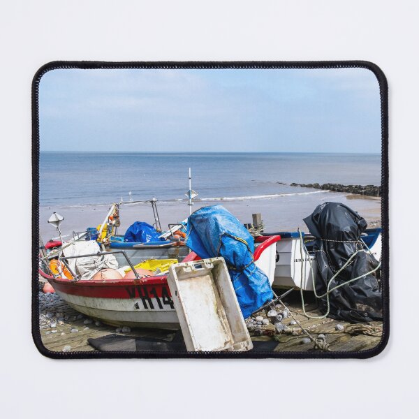 Item preview, Fishing boats on Sheringham beach, low tide designed and sold by yackers1.
