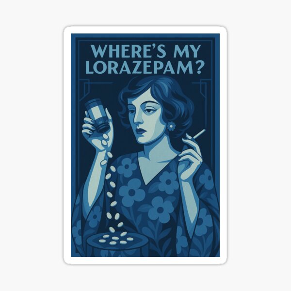 Item preview, White Lotus: Where’s My Lorazepam? designed and sold by KAREN LACROIX.