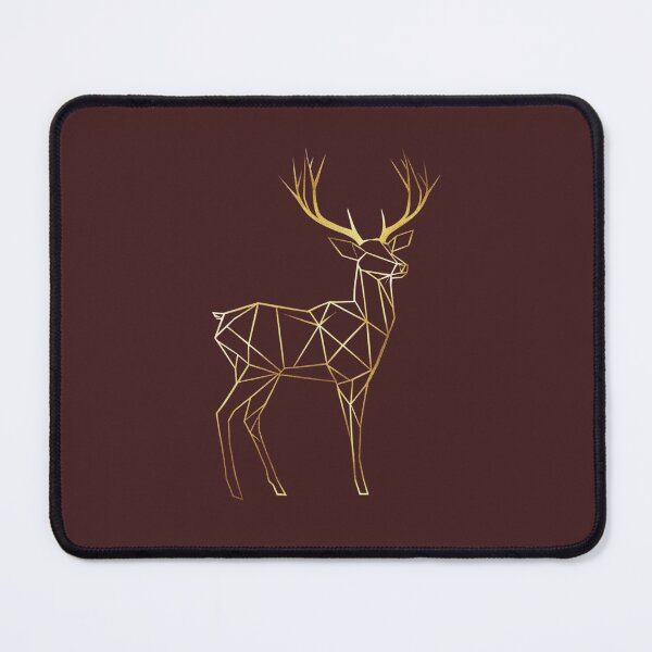 Item preview, Modern Gold Line Art Deer – Minimalist Geometric Animal Illustration designed and sold by chana-mke.