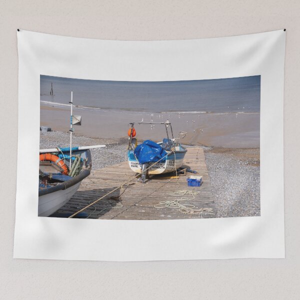 Item preview, Fishing boats on Sheringham beach, Norfolk coast designed and sold by yackers1.