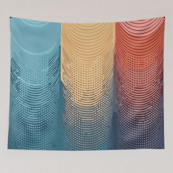 Item preview, Futuristic Fade – Abstract Line Texture Art designed and sold by PatternDesign01.