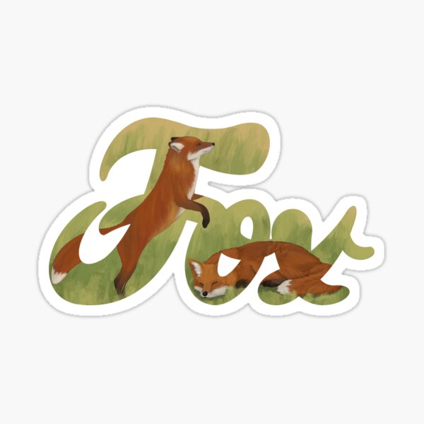 Item preview, Fox Cursive designed and sold by Fox-and-otter.