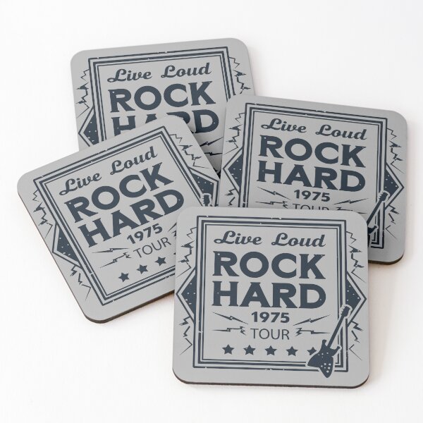 Item preview, "Live Loud Rock Hard" T-shirt - 70s Vibe designed and sold by Indoni.