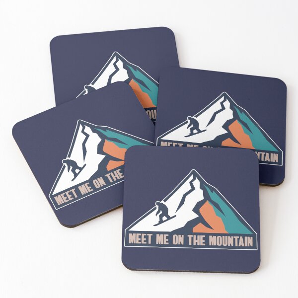 Item preview, Meet me on the mountain --- Snowboard slogan designed and sold by Skybound-Studio.