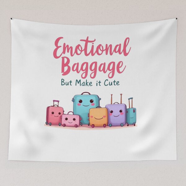 Item preview, Emotional Baggage, but make it cute designed and sold by Smileyt-shirt.