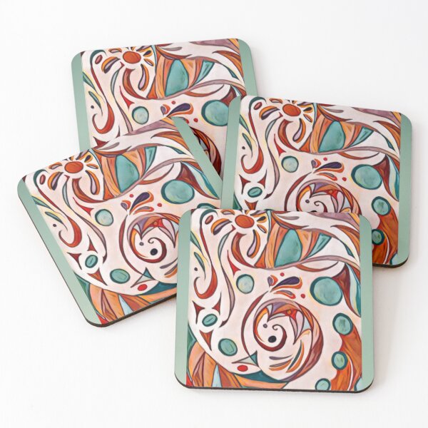 Item preview, Turquoise and Rust  designed and sold by oh-bi-me.
