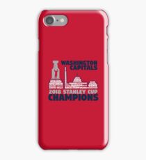 Washington Capitals 2018 Stanley Cup Champions Roster in City Skyline iPhone 7 Case