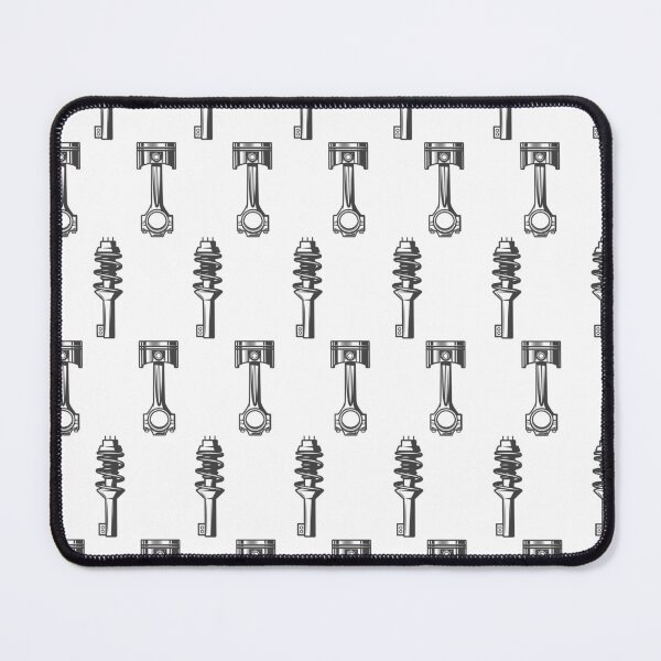 Item preview, Piston & Shock Pattern – Auto Mechanic Style designed and sold by ElseWorldDesign.