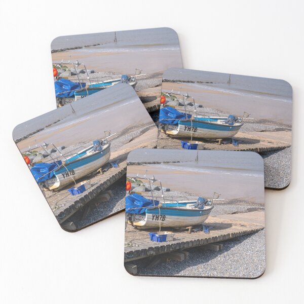 Item preview, Fishing boat on Sheringham beach at low tide designed and sold by yackers1.