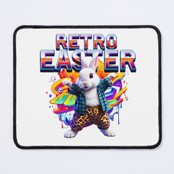 Item preview, Retro Easter Bunny T-Shirt – Groovy 80s Vibes for Spring Style designed and sold by AnnDesignStudio.