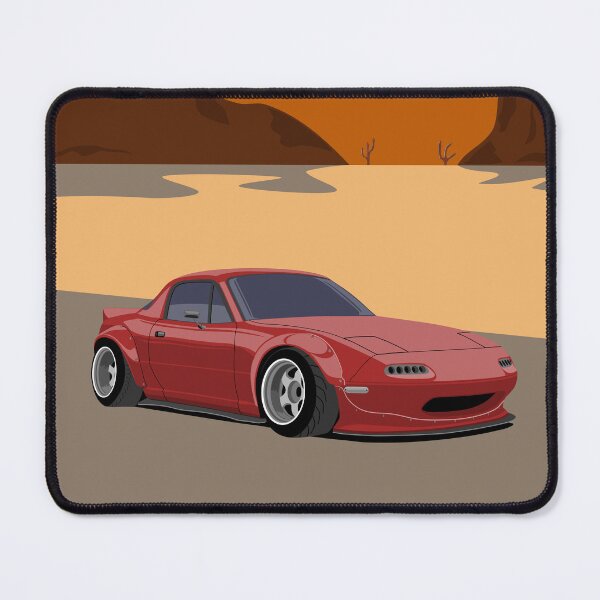 Item preview, Stanced Miata in Desert – JDM Art designed and sold by ElseWorldDesign.