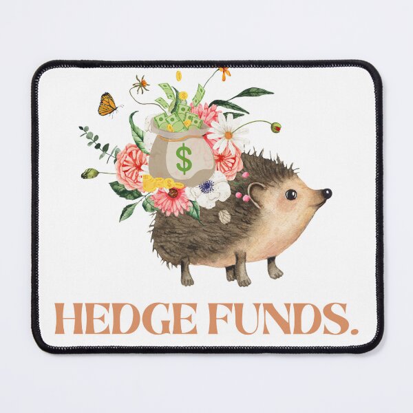 Item preview, Hedge Funds Sticker – Funny Hedgehog Carrying Money Sticker for Animal & Finance Lovers designed and sold by ELLIE COLE CO..