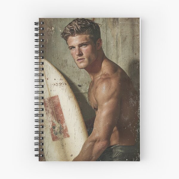 Item preview, Aged print of a surfer standing by the shore designed and sold by Piotrek0001.