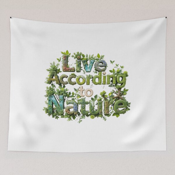Item preview, Live According to Nature – Eco-Inspired Art designed and sold by AleksKos.