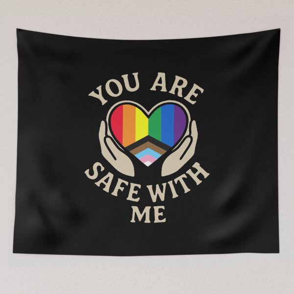 Item preview, You Are Safe With Me Pride designed and sold by MSRART.